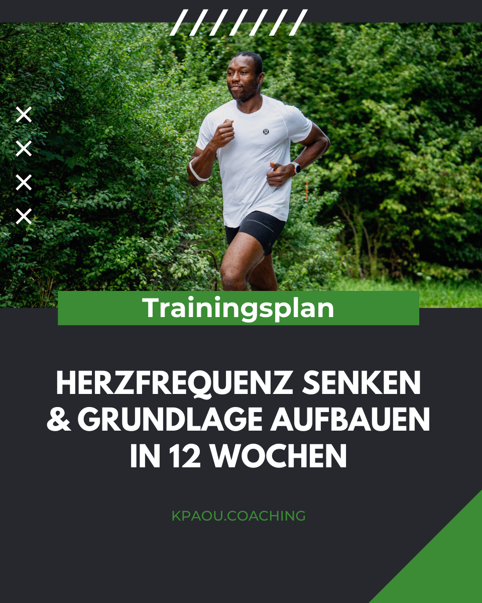 TRAININGSPLAN: Herzfrequenz senken & Grundlage aufbauen in 12 Wochen